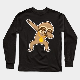 Sloth dab Long Sleeve T-Shirt